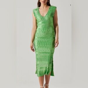 Green Sleeveless Dress, Size S, M, New With Tags